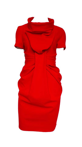 Aftershock Red Ruched Dress