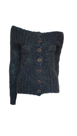 DKNY Grey Mohair Knit