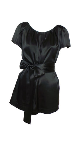 DKNY Silk Wrap Tunic