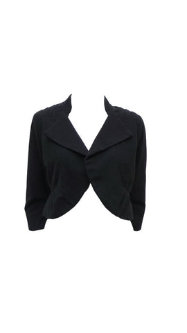 Grey Wool Scalap Jacket